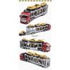 1/48 Carrier Truck with Cars Toys Set Portable Alloy Plastic Transport Vehicle with Car Models for Gifts Ornament
