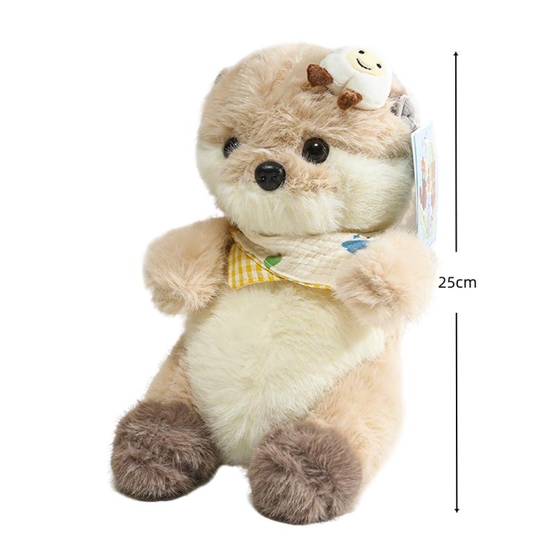Peluche Loutre Mignonne Poupée à Câliner Animal en Peluche Cadeau d'Anniversaire Pour Passionné Coussin Pour Maison Salon Chambre à Coucher