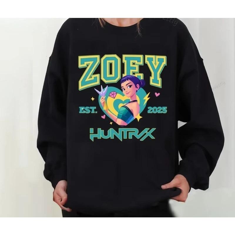 Fashionable Print Simple Sweatshirt Casual Loose Hoodies Sweatshirts Women’s S