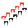 5 Sets J.20004 Dual Banana Plug Professional 2 Way Speaker Banana Male Plug for Speaker Wires