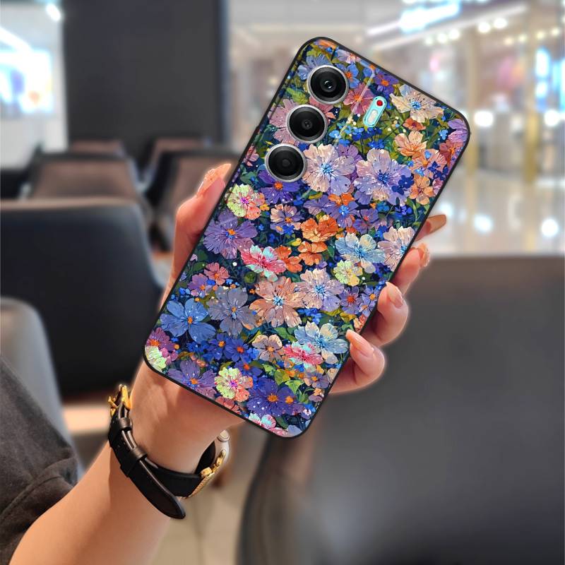 Phone Pouch Full Wrap Phone Case For Tecno Camon40 Pro 4G/5G/CM6/CM7 Dirt-resistant Anti-knock Cute TPU Silicone Durable