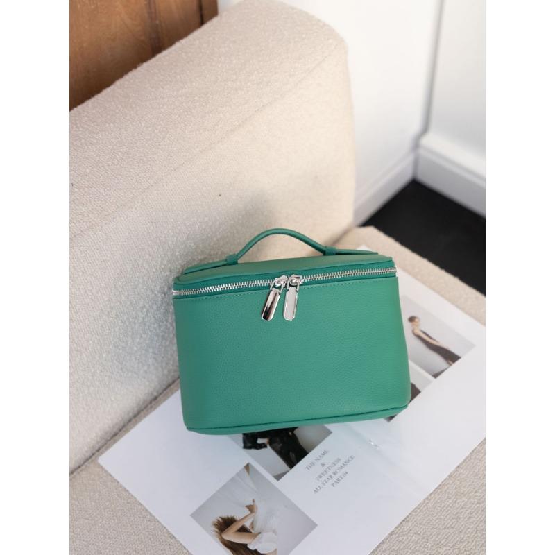 Women's Bags, Multi-compartment Cosmetic Bags, Fashionable Portable Soft Leather Bags