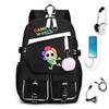 Personalized Printed USB Backpack, Large Capacity Korean Version of Trendy Primary and Secondary School Schoolbag