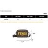 Fendi Monogram Logo FF Pattern Leather And Polyester Shoulder Crossbody Bag Men Bags Brown 7M0286-AJJ4-F1HR8