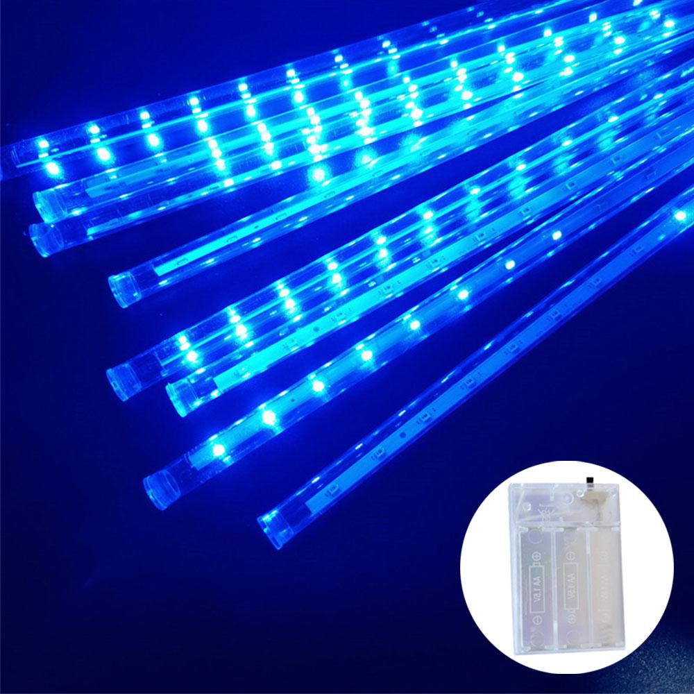 

Светодиодные садовые метеоритные дождевые огни на батарейках, лампа-капля дождя для украшения двора, вечеринки, сада, карниза, праздничное освещение Battery Power-30CM