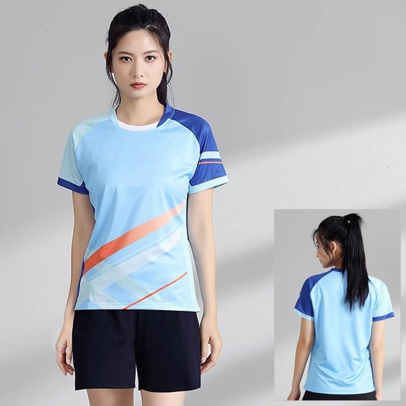 Quick Dry Badminton Set Men Women Breathable Sportswear Tennis Pickleball Volleyball Training Competition Team Uniform
