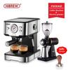 Mașină de espresso semi-automată HiBREW H5, pompă importată de 20 bar, încălzire rapidă în 20 de secunde, capacități integrate de spumare a laptelui pentru latte art.