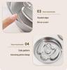 Stainless Steel Non-Slip Slow Feeder Pet Bowl for Cats & Dogs