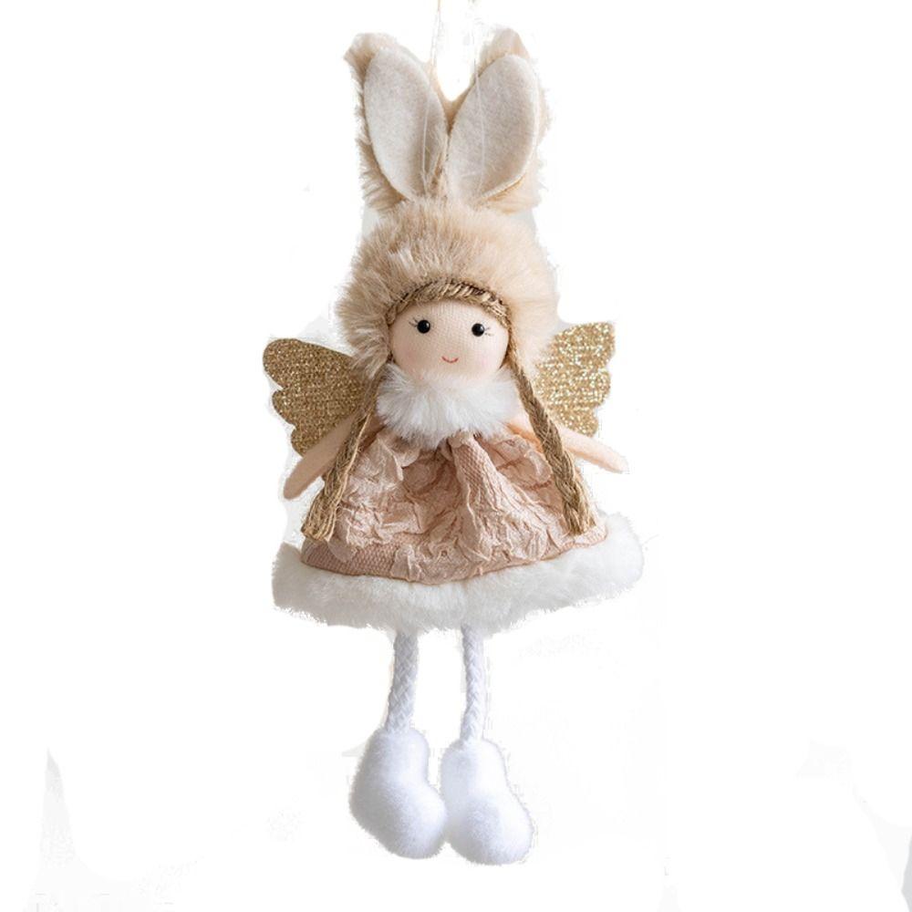 Angel Girl Doll Christmas Hanging Pendants Plush Drop Ornaments Creative Xmas Tree Decorations