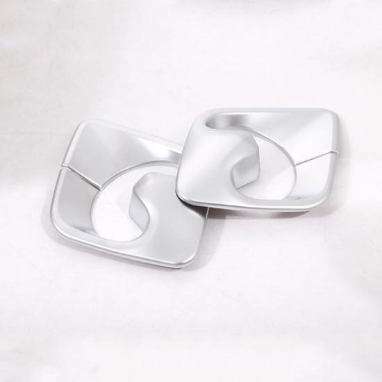 ABS Chrome Safety Belt Frame Cover Trim 2pcs For BMW 7 Series G11 G12 2016-2021