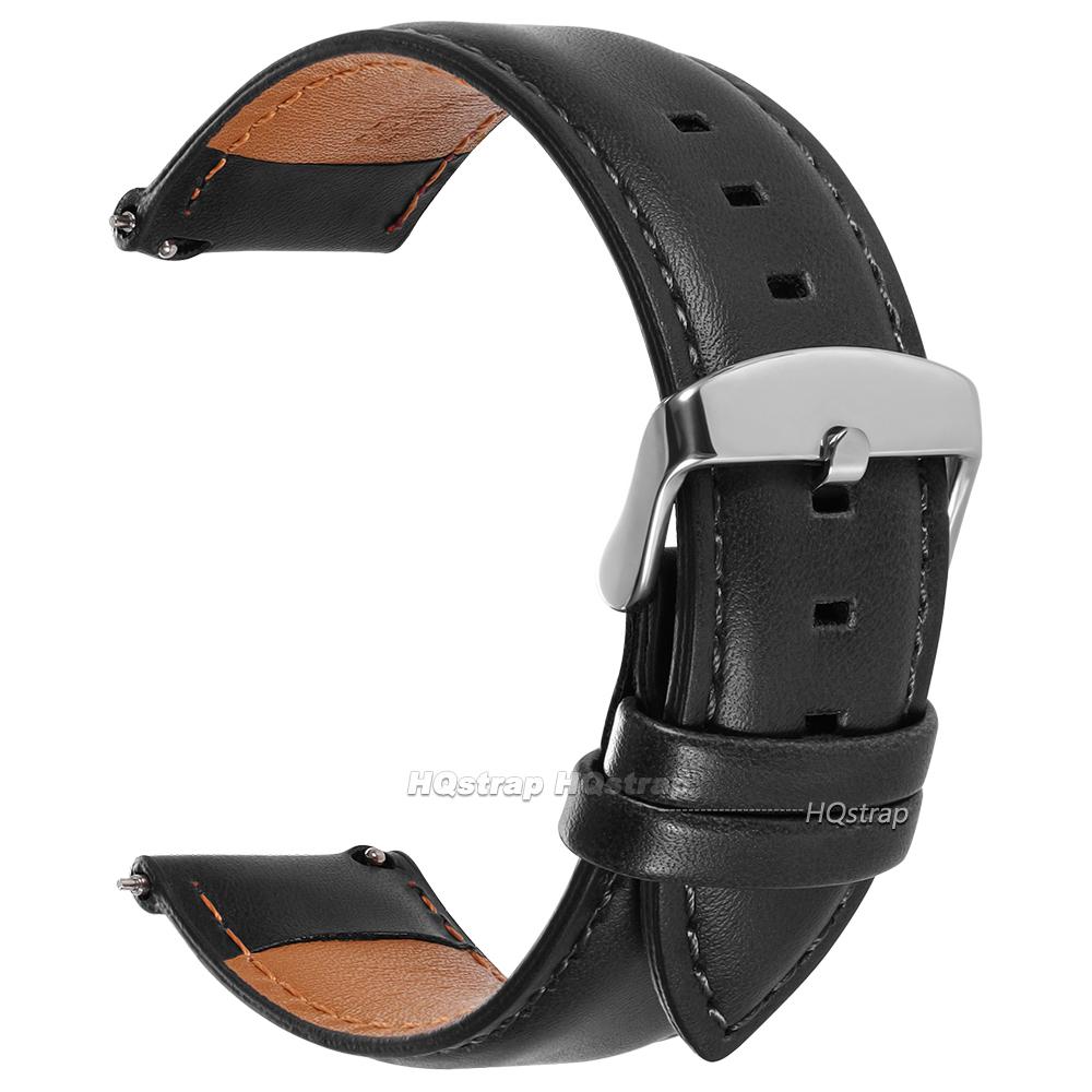 Leather Watch Band 18mm 20mm 22mm Vintage Cowhide Watch Strap Steel Pin Buckle Universal Wristband Quick Release Bracelet