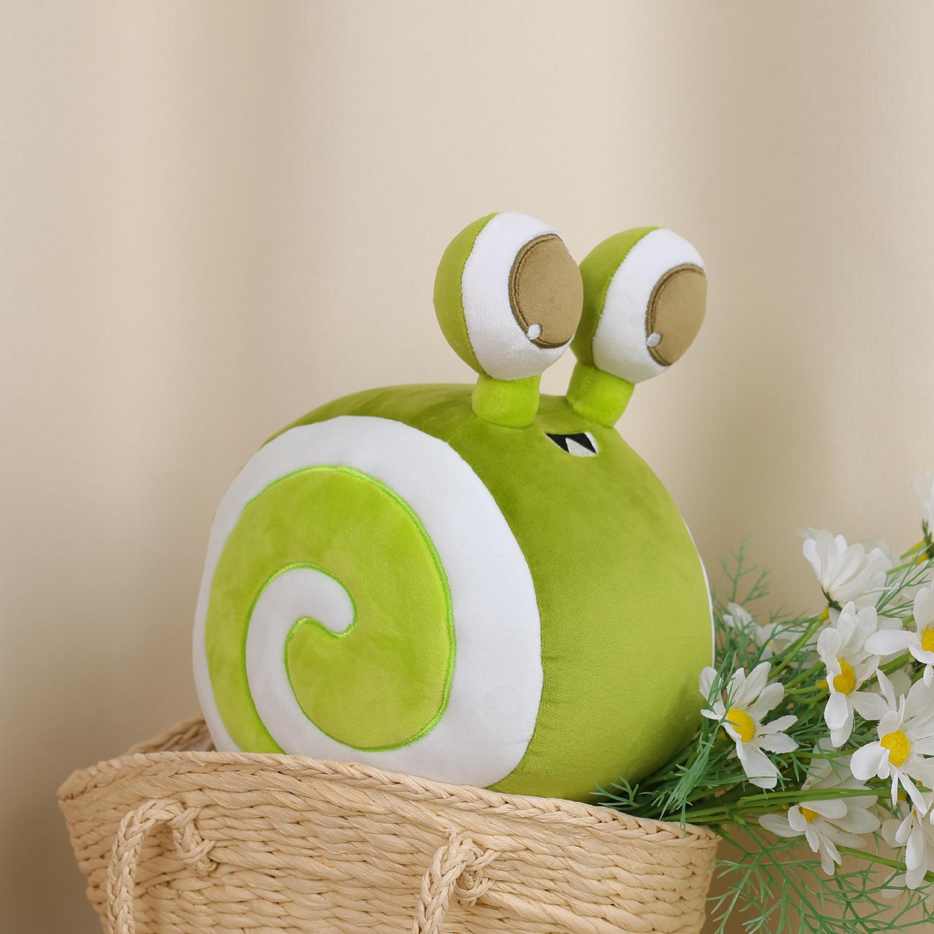 

Snail Swiss Roll Plush Toy Fashion Comfortable Cartoon Cute Throw Gift Pillow зелений