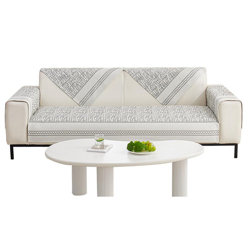 Summer Cool Sofa Cover Technology Ice Silk Sofa Cushion Simple Living Room Seat Cushion Non-Slip Sofa Cover Cloth Towel