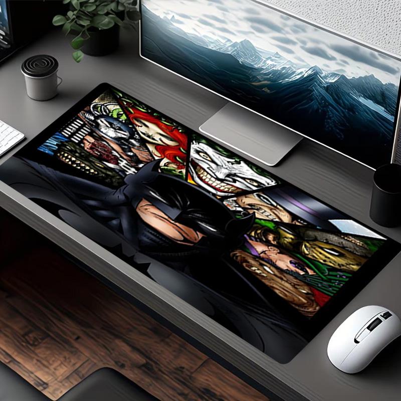 Superheroes Print Mouse Pad, for Keyboard Pad Laptop PC Mat for Office Home Use, Desk Decor, Perfect Birthday Gift for Gamers