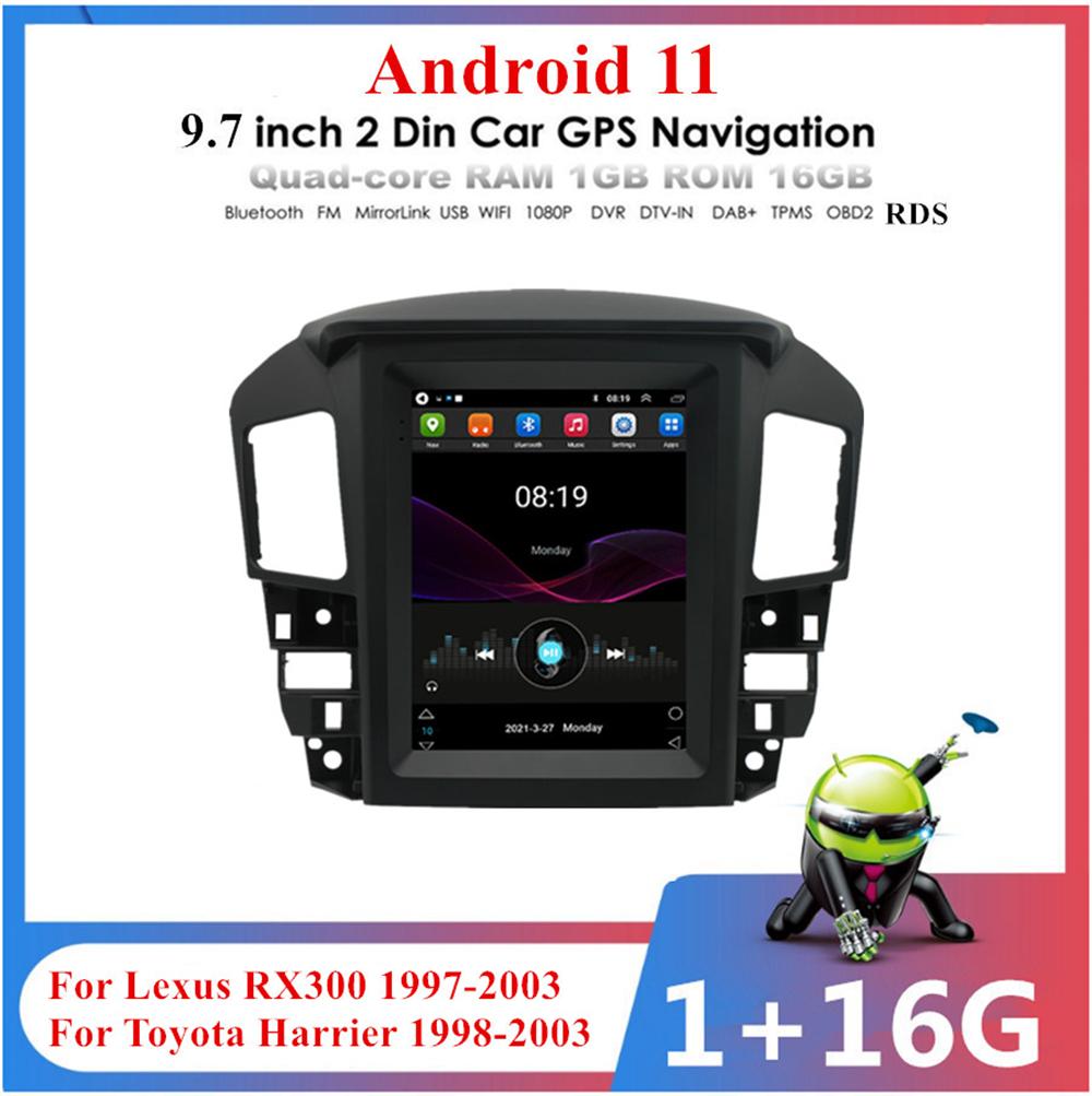 9.7'' Android 11 Car Stereo Radio GPS For 97-03 Lexus RX300 Toyota Harrier 98-03