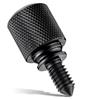 Attachment Hub Knob Thumb Screw 1.65” Fit for Kitchen Mixers, Upgraded 6061 Aluminum Screw Head Knob Replacement Parts Black