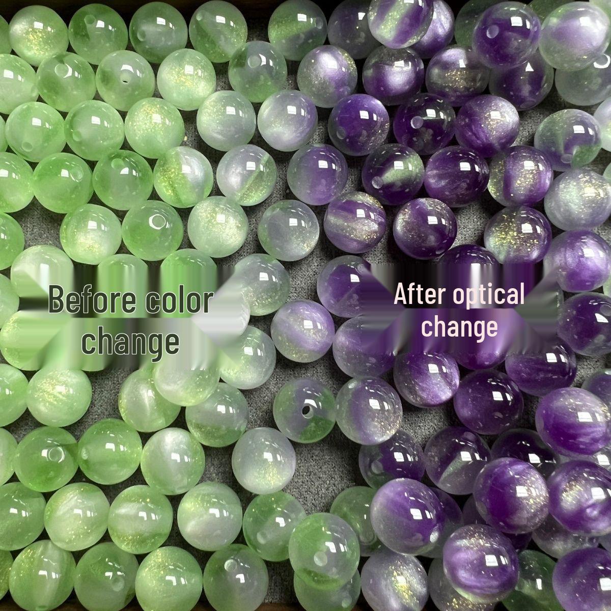 

Светочувствительные бусины-капли «кошачий глаз» из смолы для изготовления браслетов и ожерелий своими руками - Не выцветающая весенне-летняя коллекция. 10mm, 21 beads