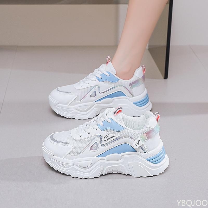 

Осенние новые одинарные туфли на толстой подошве для спорта и отдыха, дышащие вулканизированные туфли для повседневного использования Zapatillas De Deporte 40 синий