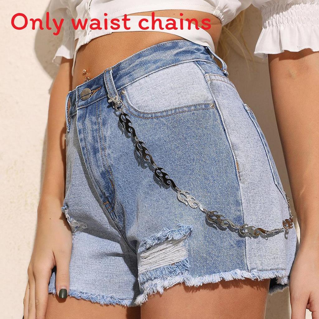 Womens Metal Cross Waist Chain For Street Style Hip Hop Fashion
