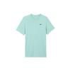 Bequemes minimalistisches Marken-T-Shirt mit kleinem Logo, bestickt, atmungsaktiv, lässig, sportlich, Rundhalsausschnitt, kurzärmelig, Herren-Tops, Hellblau BV0508-309