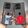 FootBall Number 7 10 Case for Xiaomi Redmi Note 14 13 Pro Plus 13C 14C 9S 11 10 12 A4 Funda Back Phone Cover