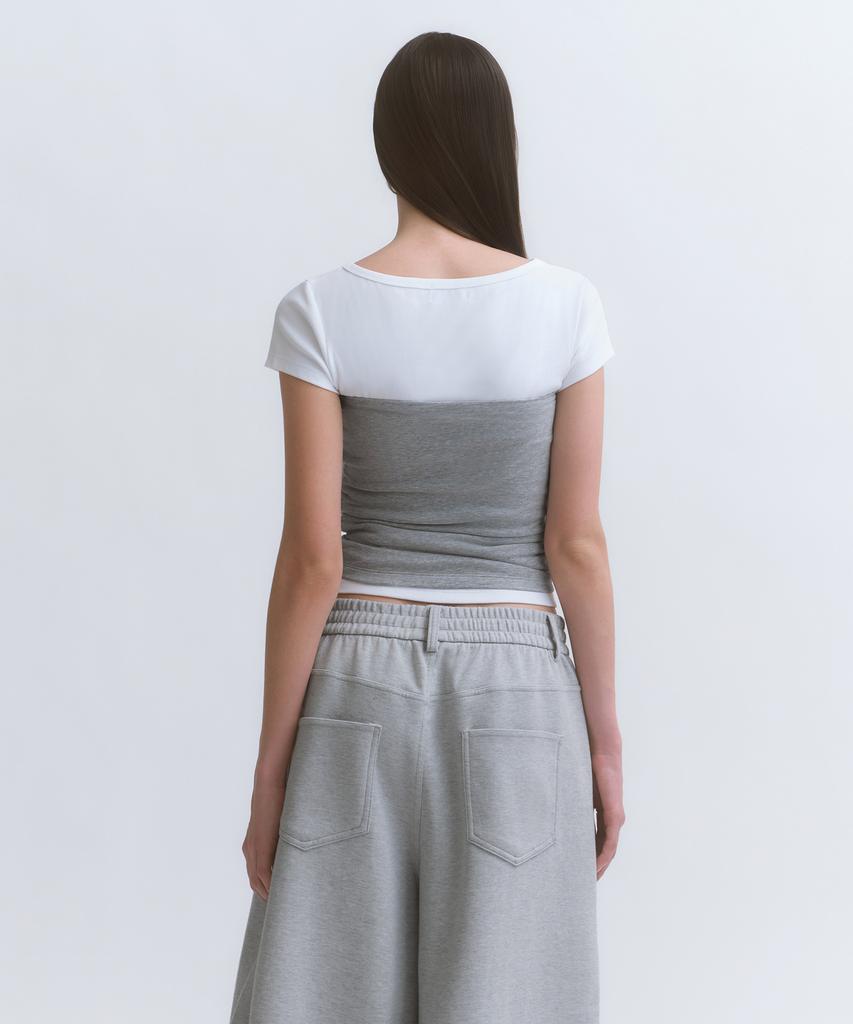 MUSINSA STANDARD WOMAN Women'S Slim Tube Top [Medium Grey]