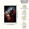 Joker Face Art Print Poster Wall DecorBlanket Flannel Throw Blanket for Sofa, Bed, Travel, Camping, Office, Couch, Chair