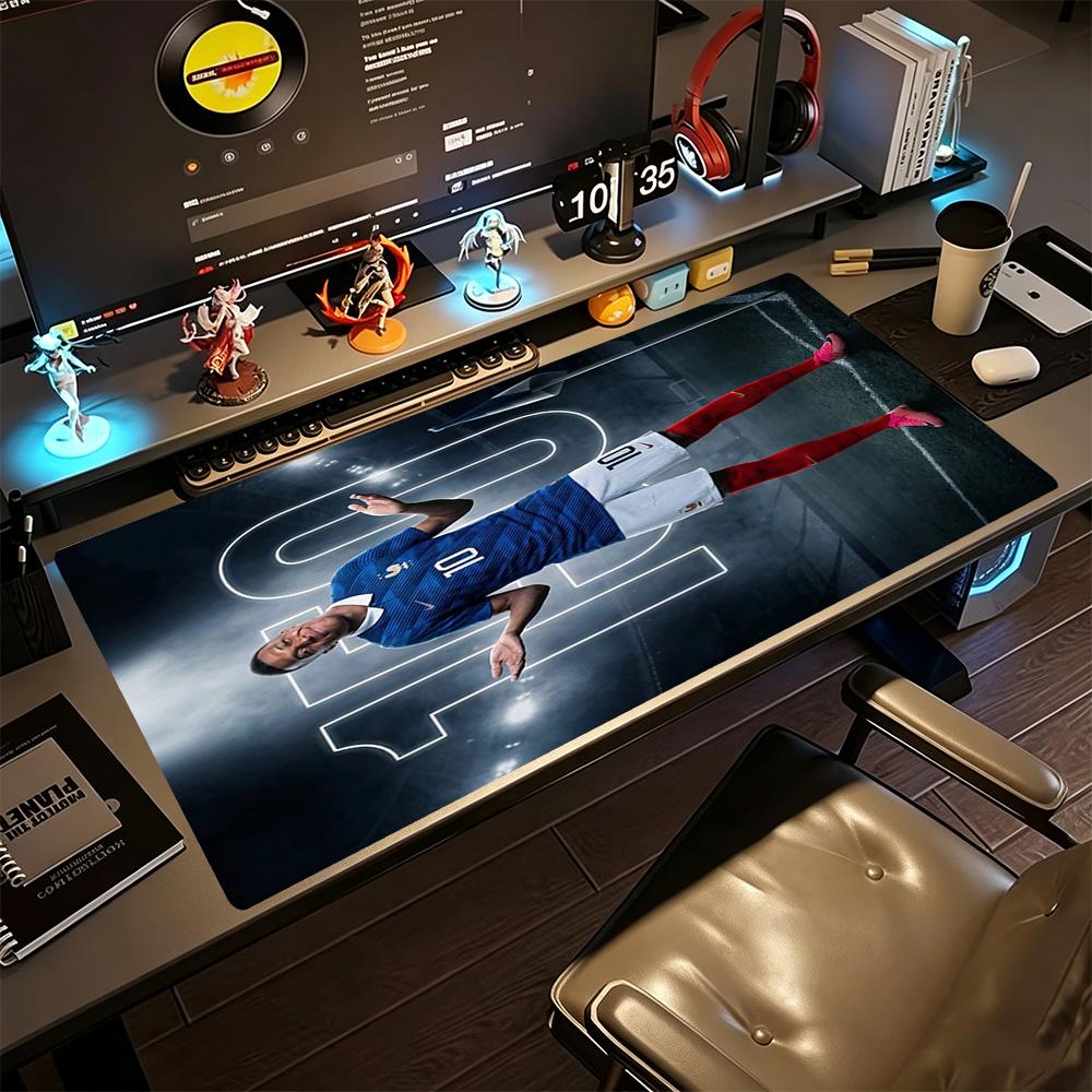 Starspieler Kylian Mbappé Gaming-Mauspad Tastaturmatte Büro-Mauspads Rutschfester Gummiboden Gaming-Zubehör Ideales Geschenk für Gamer