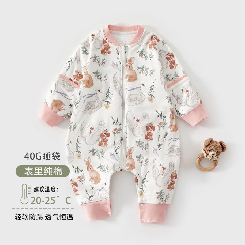Baby Sleep Bag 4 Fleece Lined Split Leg Anti-Kick Toddler Sleepwear Cartoon 1-3 Years Old