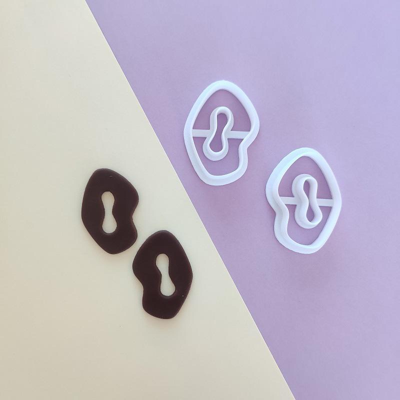 Geometry Polymer Clay Shape Cutter  Irregular Round Oval Earring Cutters Earring Mould Clay Supplies Handmade DIY Jewellery