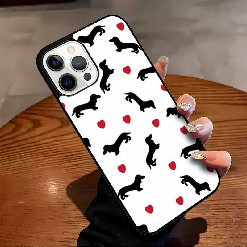 Dackel Teckel Dackel Hund Handyhülle Für iPhone 17 Air 16 15 14 13 12 11 Pro Max Max Plus Bumper Hülle Abdeckung