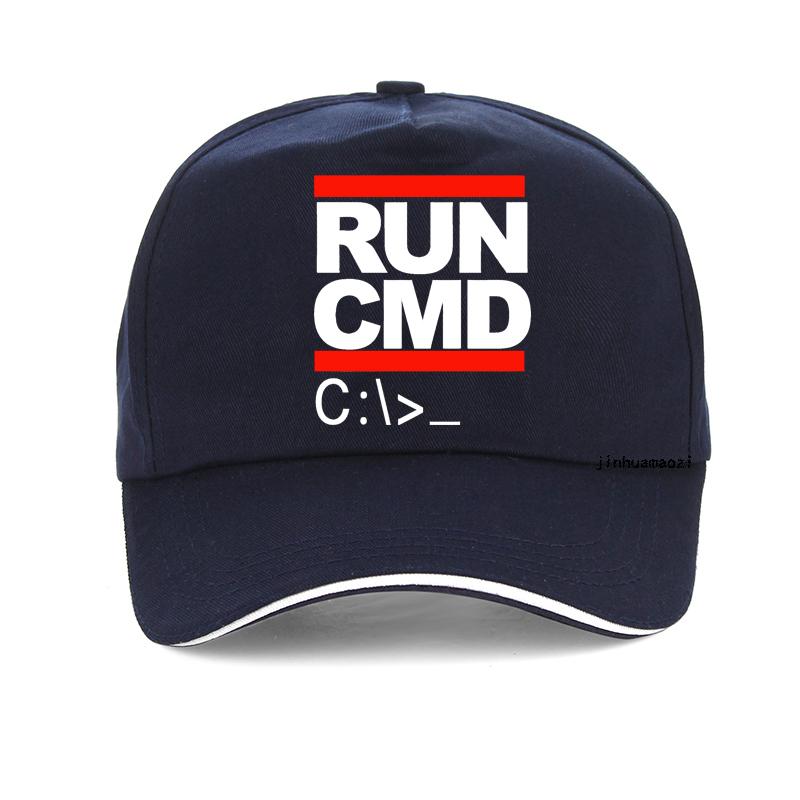 Run Cmd Computer Programmer Hat Funny Birthday Gift For Man Boyfriend Husband Summer Baseball Cap Adjustable Outdoor Sports Hats