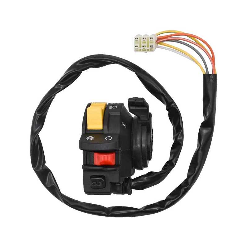 Left Handlebar Headlight Start Stop Switch Assembly 37400-09F02 Fit for Suzuki ATV Ozark 250 LT-F250 2002-2014 37400-27H00