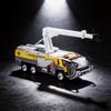Modèle de camion de pompiers en alliage pour enfants avec lumières clignotantes et contrôle par force