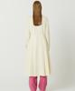 The Studio K Short Shirt Layered Slim Long Dress (Ivory)