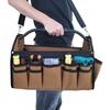 Klivex Electrician Tool Bag, 32 Pockets, Large Capacity Tool Tote Bag, Open Top Toolbox Organizer with Shoulder Strap, Electrician Tool Carrier, 40x19
