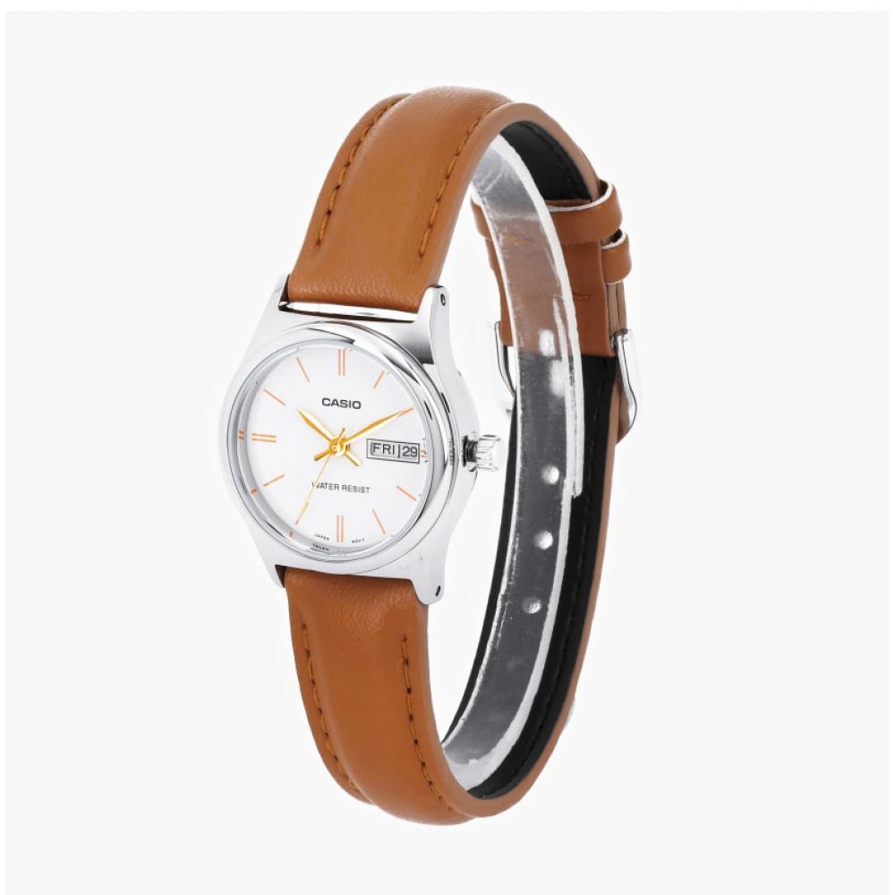 Casio Ltp V006l 7b2udf  Ltp V006l 7b2  Analog Sat Student Women S Leather Watch