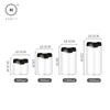 HOMLLY Luft Food Storage Glass Canister Container with Airtight Lid (X3PCS)
