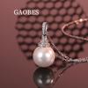 Elegant 925 Sterling Silver Pearl Necklace for Women - Exquisite Small Pearl Pendant