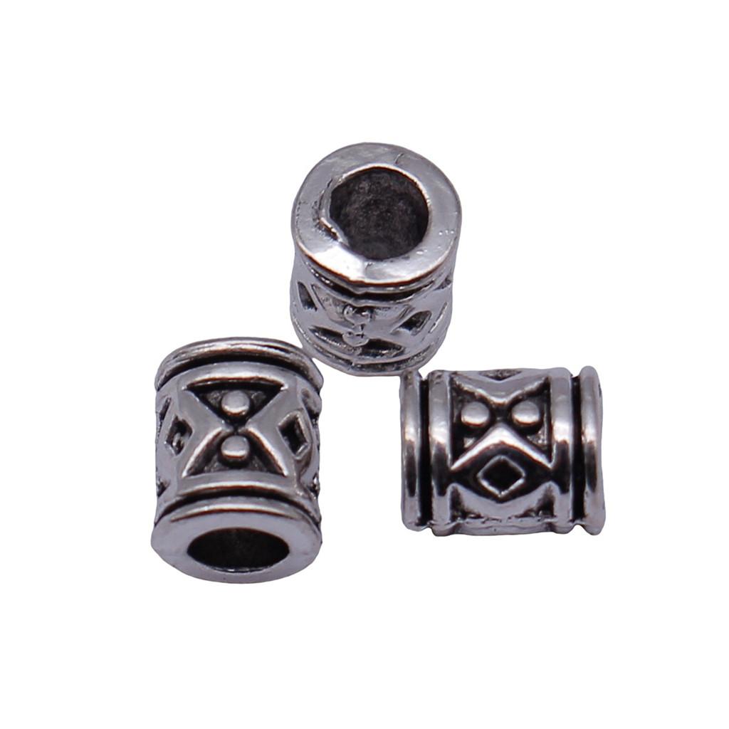 Tribal Pattern Tube Beads Charms Braided Spacer Beading For Jewelry Materials