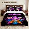 HUNTRIX Personalisierte Individuelle Name 3-teiliges Bettwäsche-Set Weiches Bettbezug-Set Für Schlafzimmer Heimdekoration