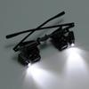 Lehký dalekohled pro opravu hodinek 25X binokulární brýle Lupa LED Light Jeweler Oprava hodinek Lupa