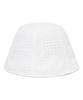 COVERNAT WOMAN Clover Heart Sheer Hat White