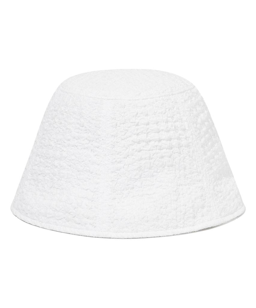 COVERNAT WOMAN Clover Heart Sheer Hat White
