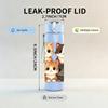 1PC Family Kitten Stack Pattern 750ml Color Plastic Sports Water Bottle Leakproof Flip Straw Lid Suitable for Sports Office Home Use