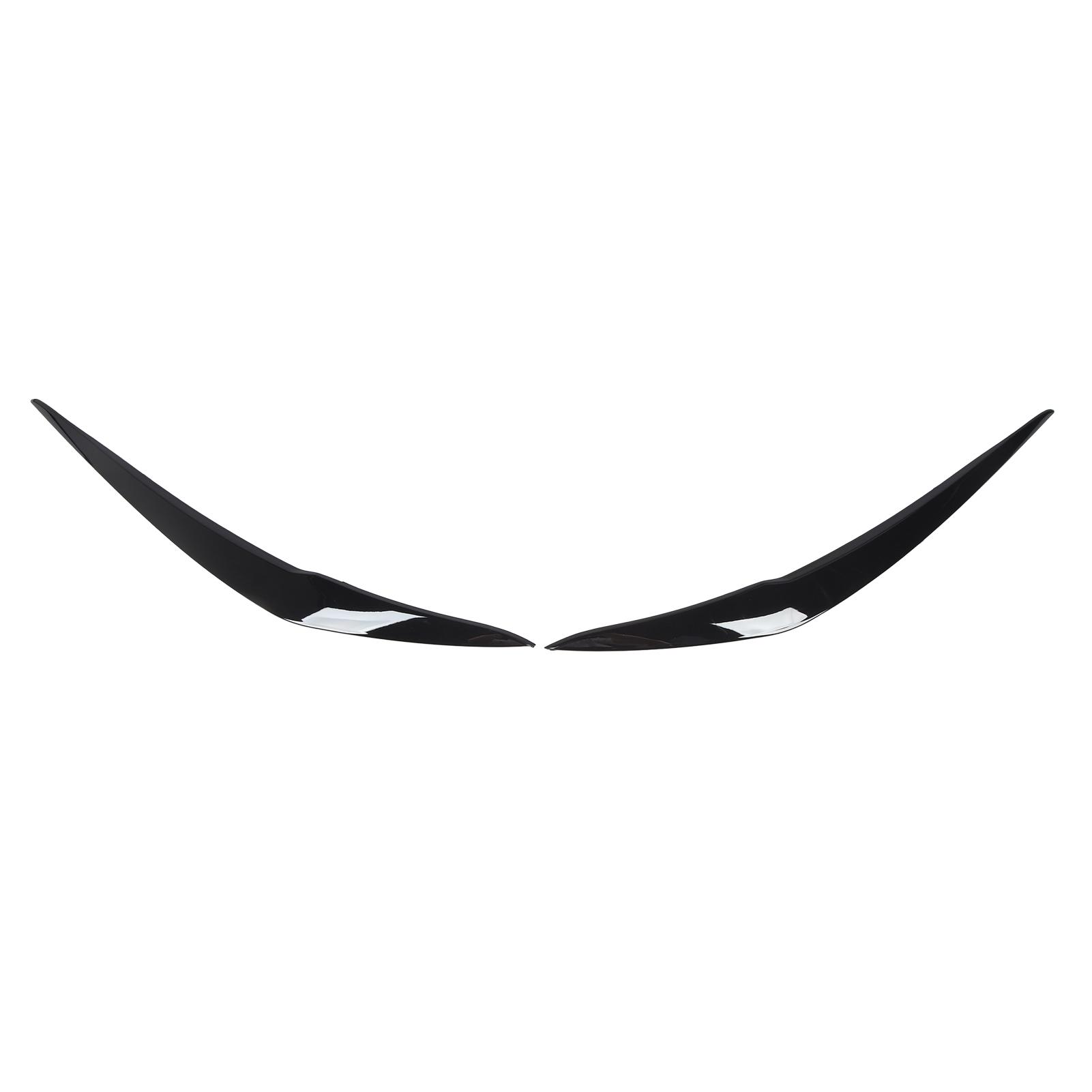 1 Pair Headlight Eyebrow Left Right Front Headlamp Eyelid Cover Trim Fit for 1 Series F20 Facelift 2015 to 2019
