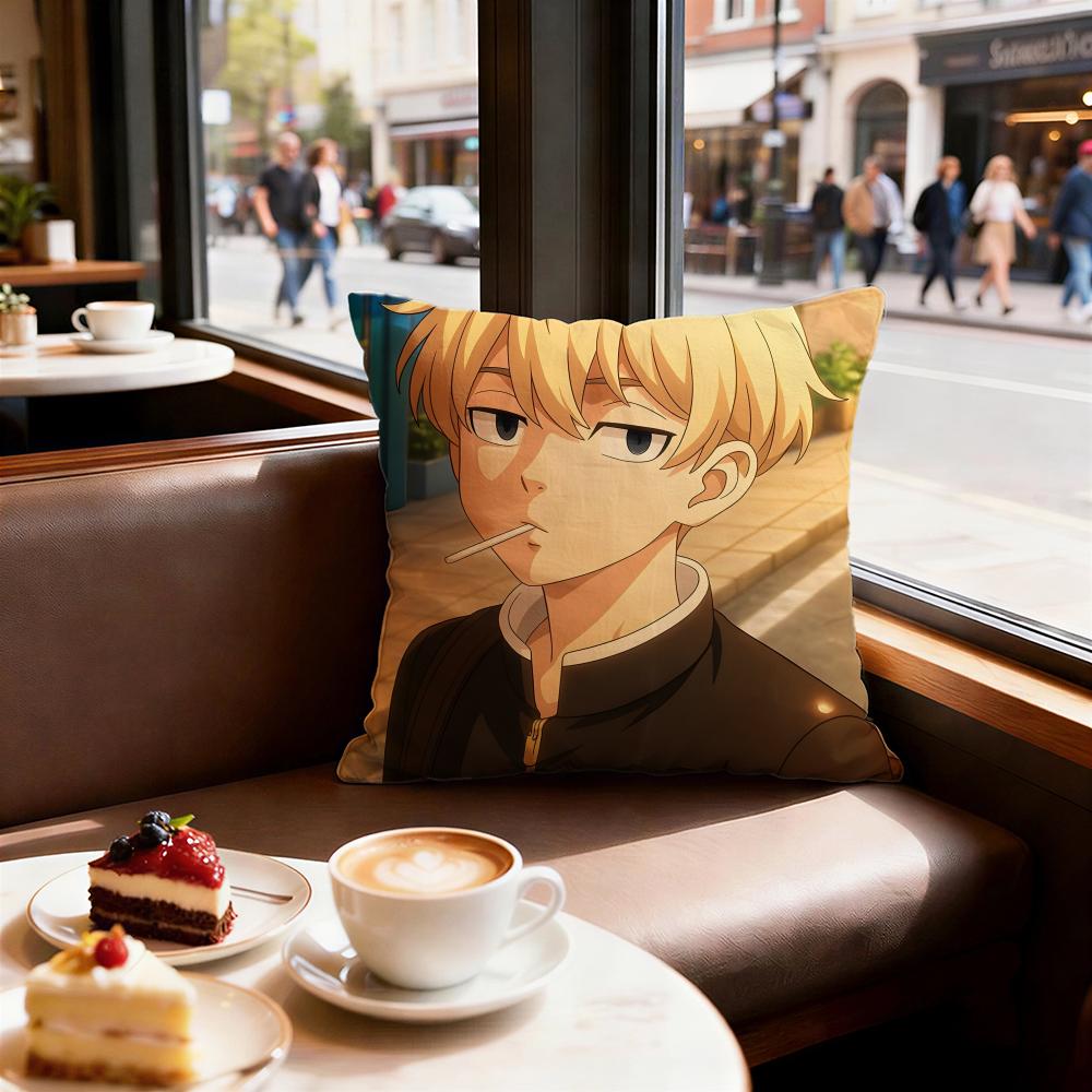 

Anime Tokyo Revengers Cushion Cover Decorative Cushions Covers Cover Sofa 50x50 Pillow 4 Piece 45x45 40x40 Pillowcase 30X30cm
