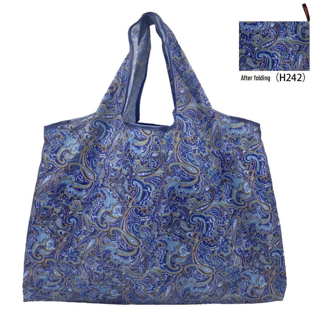 Foldable Tote Bag for Groceries - Large Capacity, Southeast Asian Print