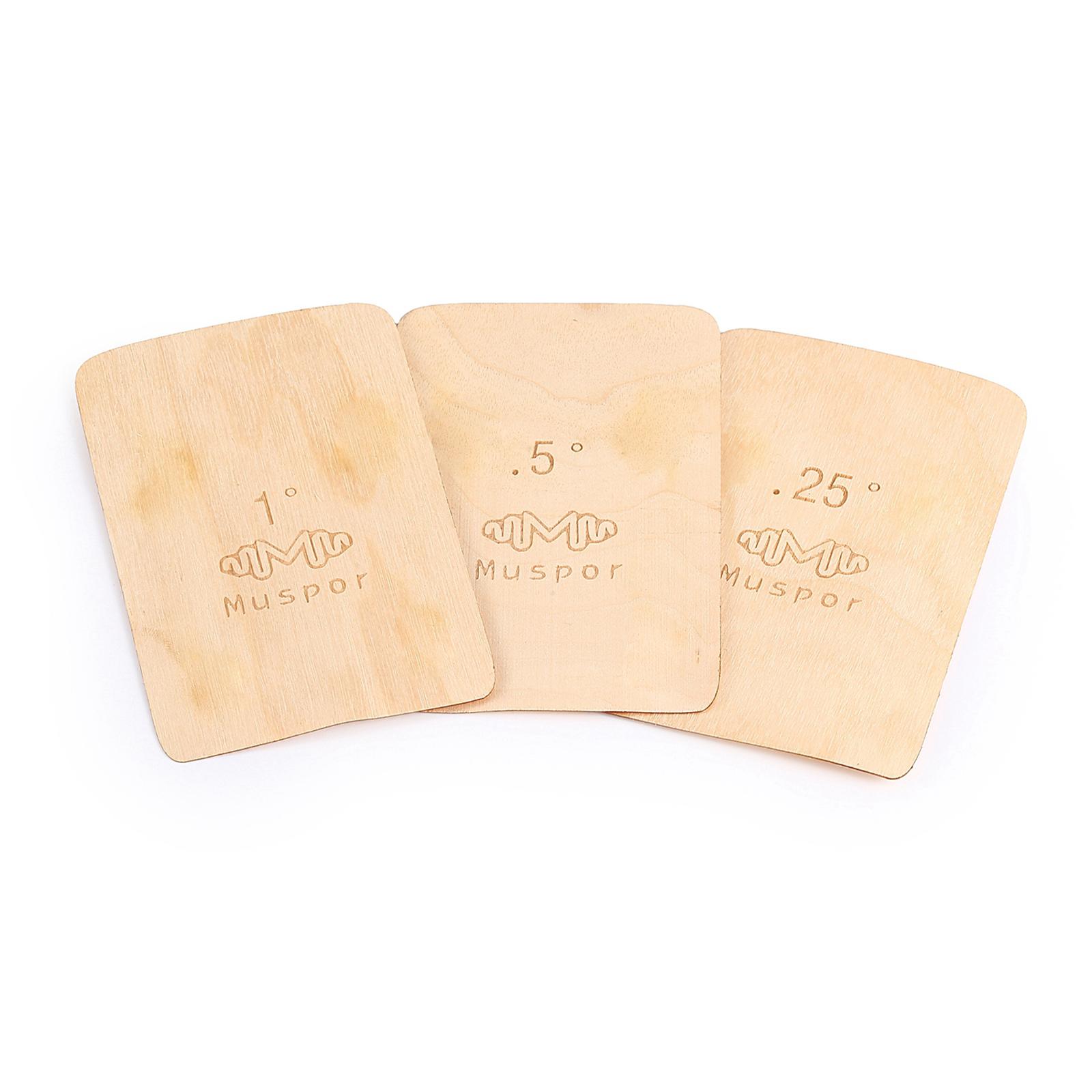 

Muspor 3pcs Guitar Neck Shims Portable Bass Neck Plate Tool Solid Maple Wood Guitar Neck Shim Protection 0.25/0.5/1 Degree