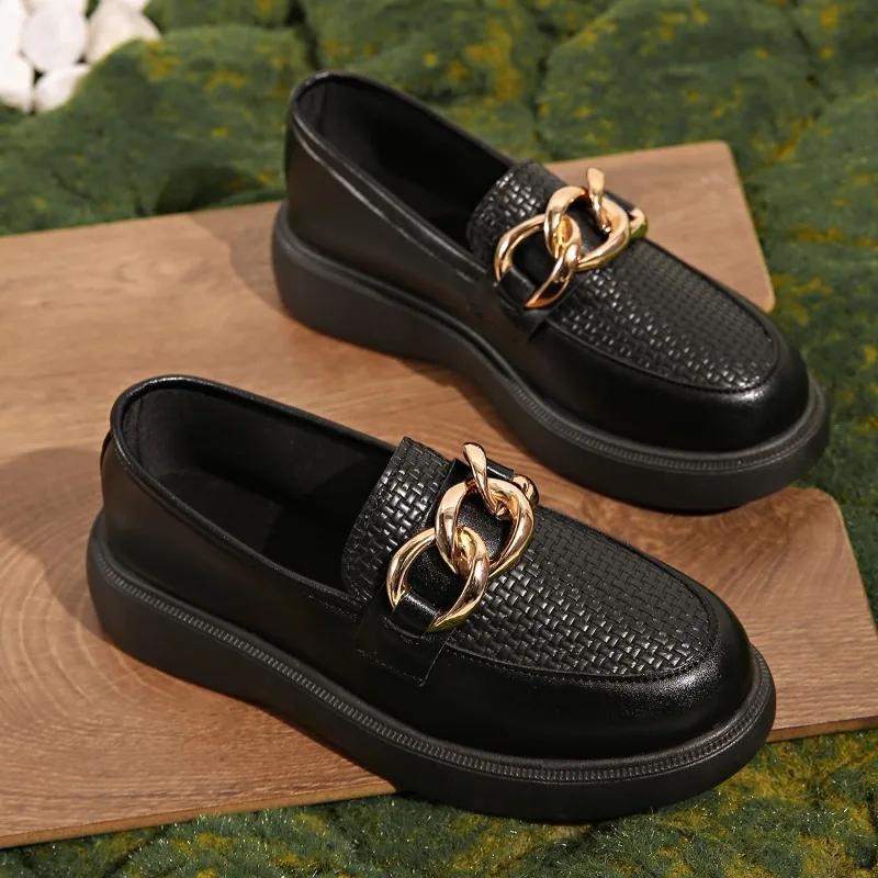 Fashion 2025 New Ladies Shoes Slip-on Women's High Heels Fashion Metal Decoration Casual Hot Sale Plus Size Best Seller Shoes for Women